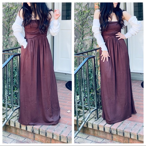 Best selling maxi Tube dress with side pockets - Picture 3 of 6